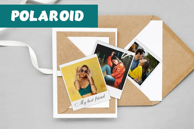 Романтические polaroid фотографии в конверте — подарок на День святого Валентина