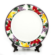 Фото и надпись на керамической тарелке 