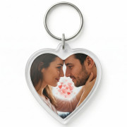 Брелок акриловый Сердце двухсторонний