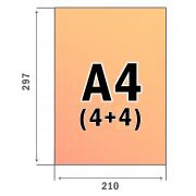 Листовка A4 вертикальная двухсторонняя (4+4)